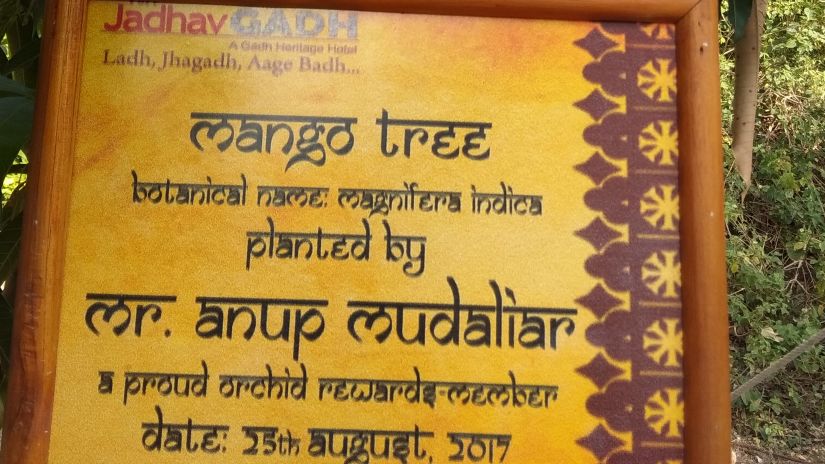 Plant donation board at Fort JadhavGADH 27