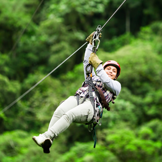 alt-text Zip- lining at Nature Trails