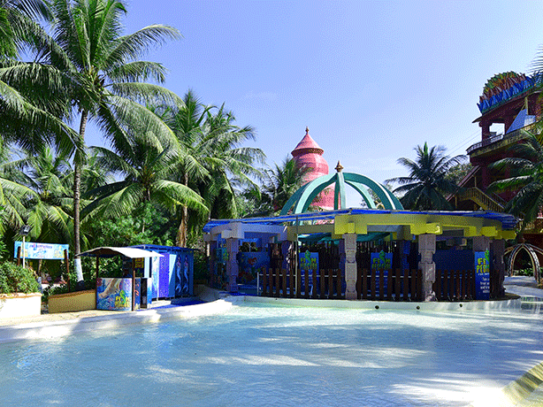 Water Kingdom - view of the COCO BEACH at our water park