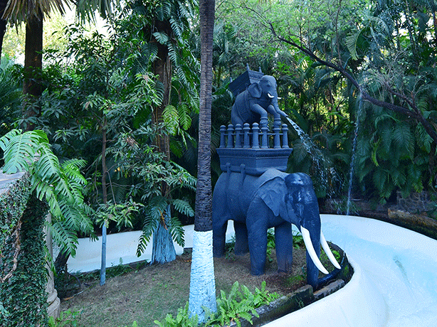 Water Kingdom - view of the ELEPHANT SAFARI at our water park