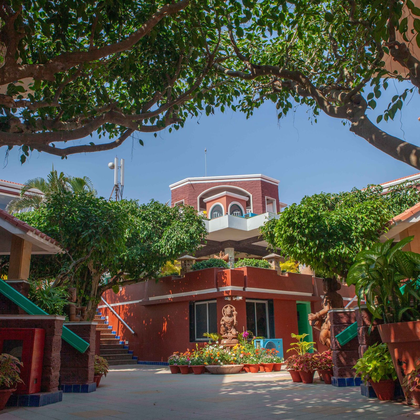 the external facade of the resort - Mayfair Heritage Puri - best 5 star hotel to stay in puri