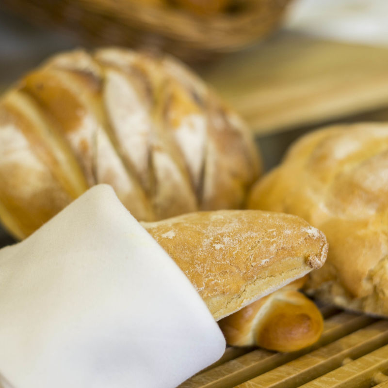 freshly baked bread