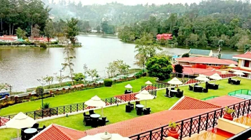 view of Kodai lake from The Carlton Kodaikanal