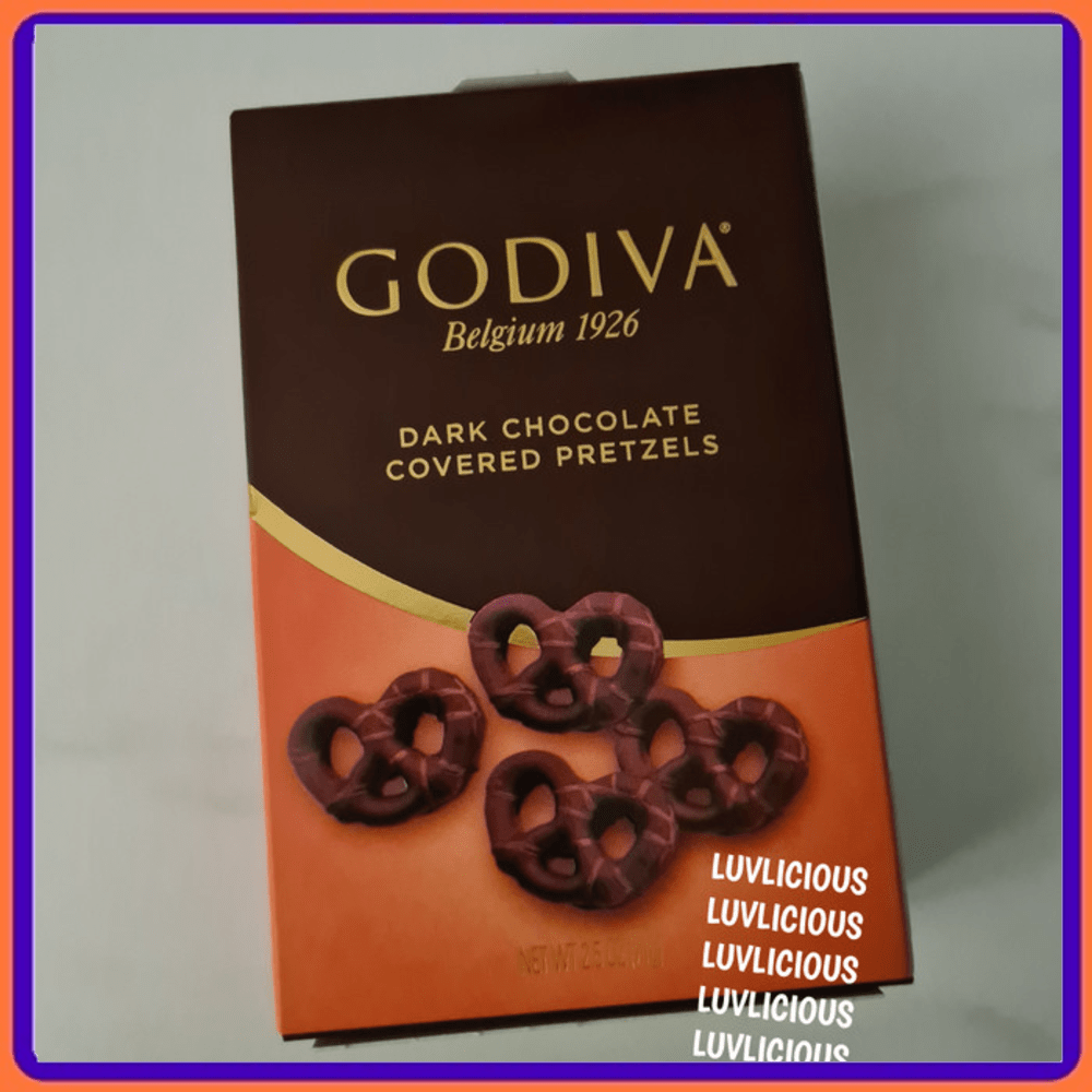 Promo Godiva Dark Chocolate Covered Pretzels Cokelat Coklat Pastry