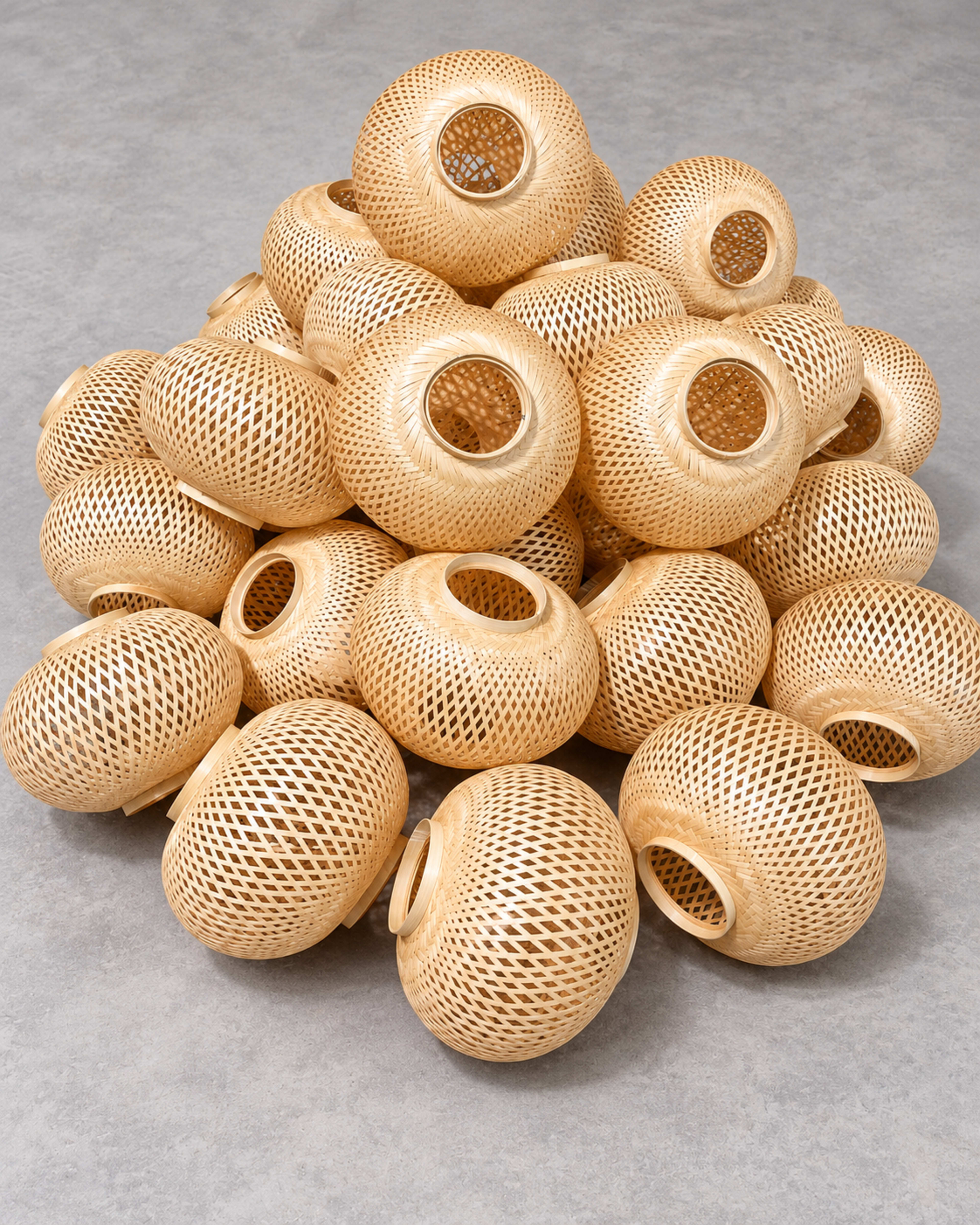 Eco2go vietnam Bamboo lampshade  (1)