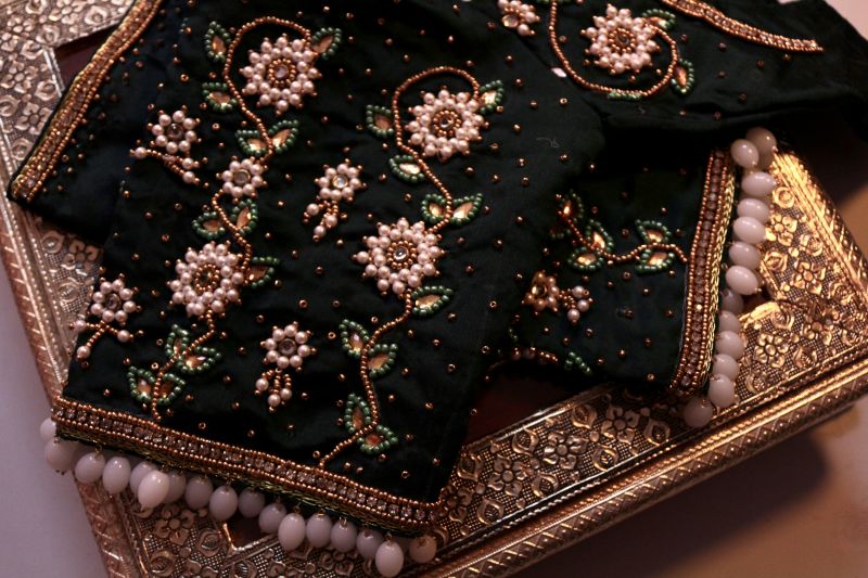 Aari embroidery work sample 2