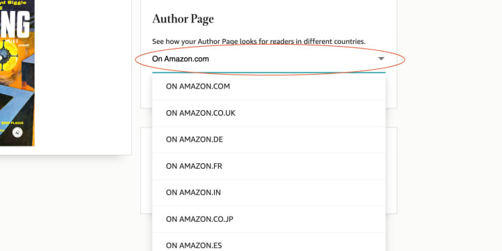 You can check how your profile looks on any Amazon retailer through the "Author Page" sub-menu