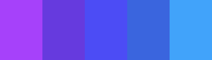 analogous color palette with purples and blues