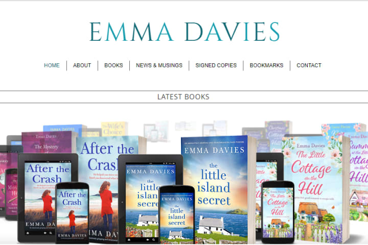 Screenshot: Emma Davies Logo on her Website