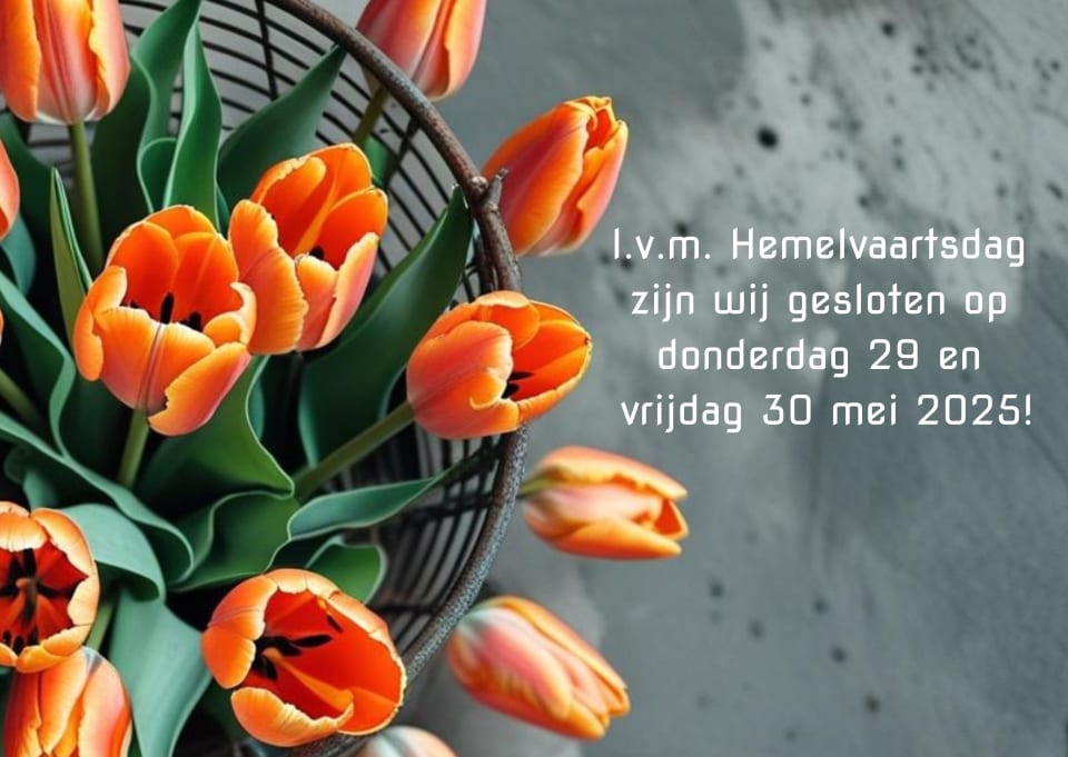 Gesloten rond Hemelvaartsdag