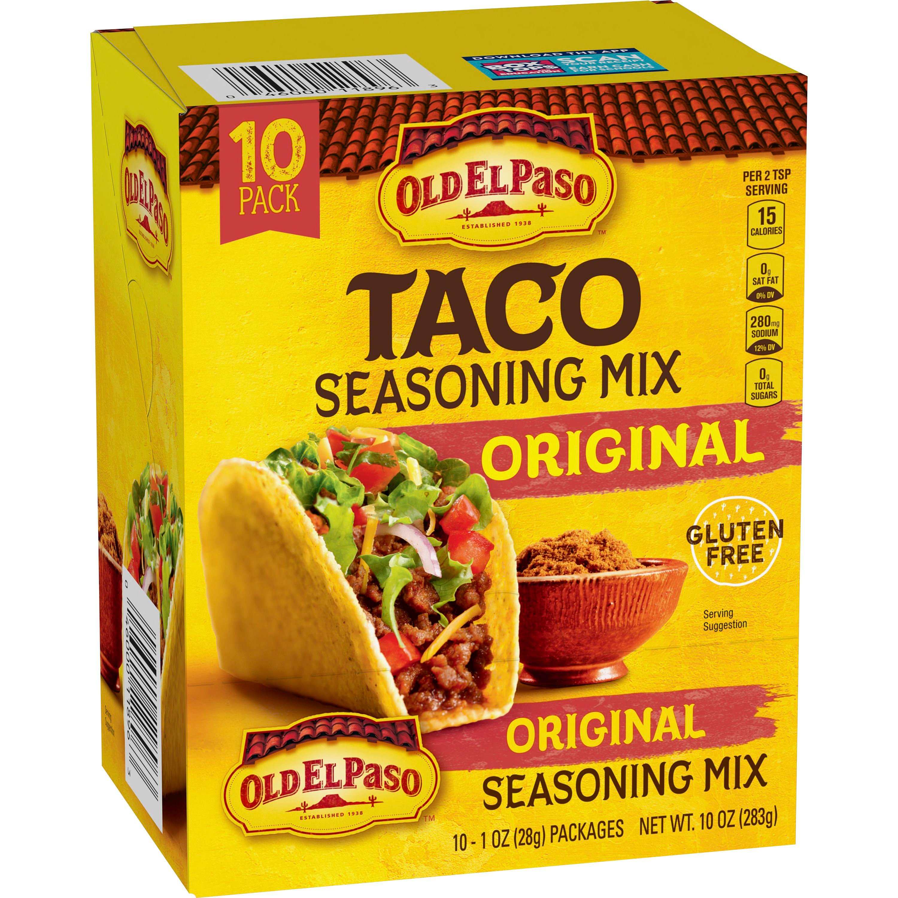 Old El Paso Original Taco Seasoning Mix 10 Pack Old El Paso