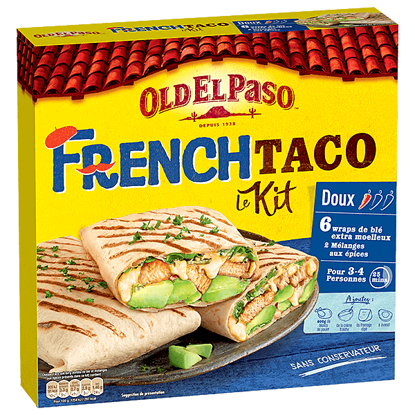 paquet de tacos français doux du old el paso 385g