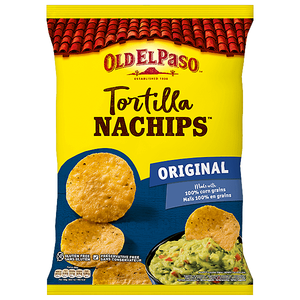 paquet de nachips tortilla originaux d'Old El Paso 185g