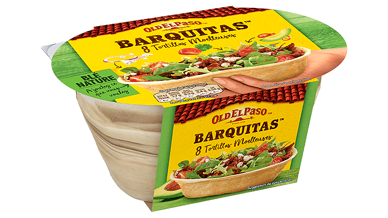 paquet de 8 tortillas Barquitas™ De Blé Nature d'Old El Paso 193g