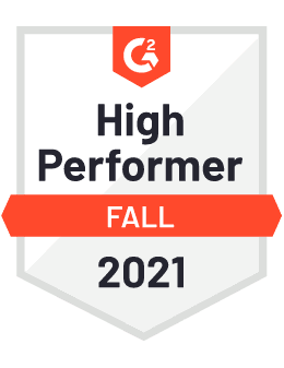 G2 High Performer - Fall 2021