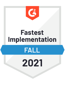 G2 Fastest Implementation - Fall 2021