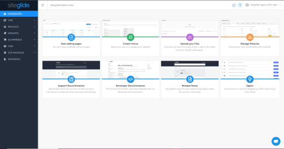 Site dashboard