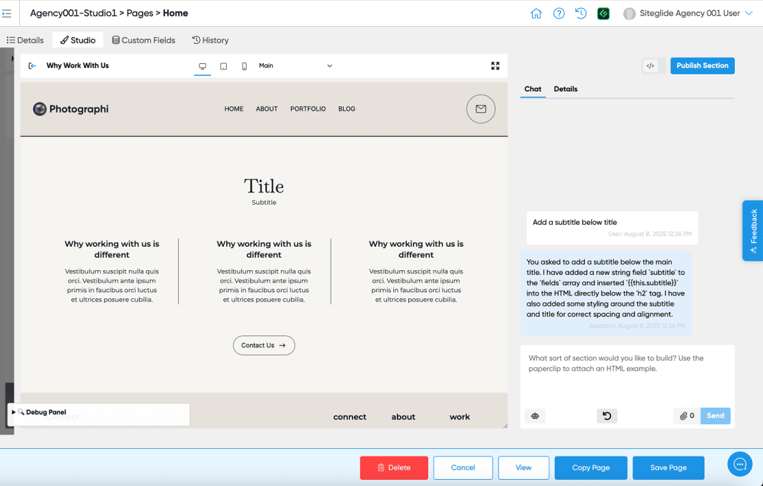 SiteBuilder Blog