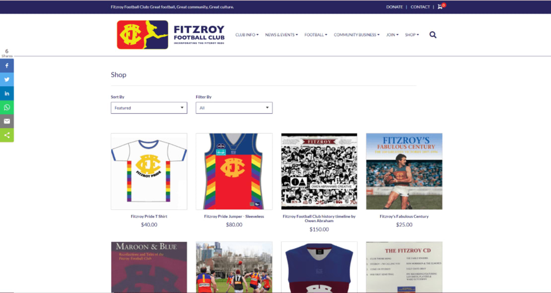 Fitzroy FC  eCommerce