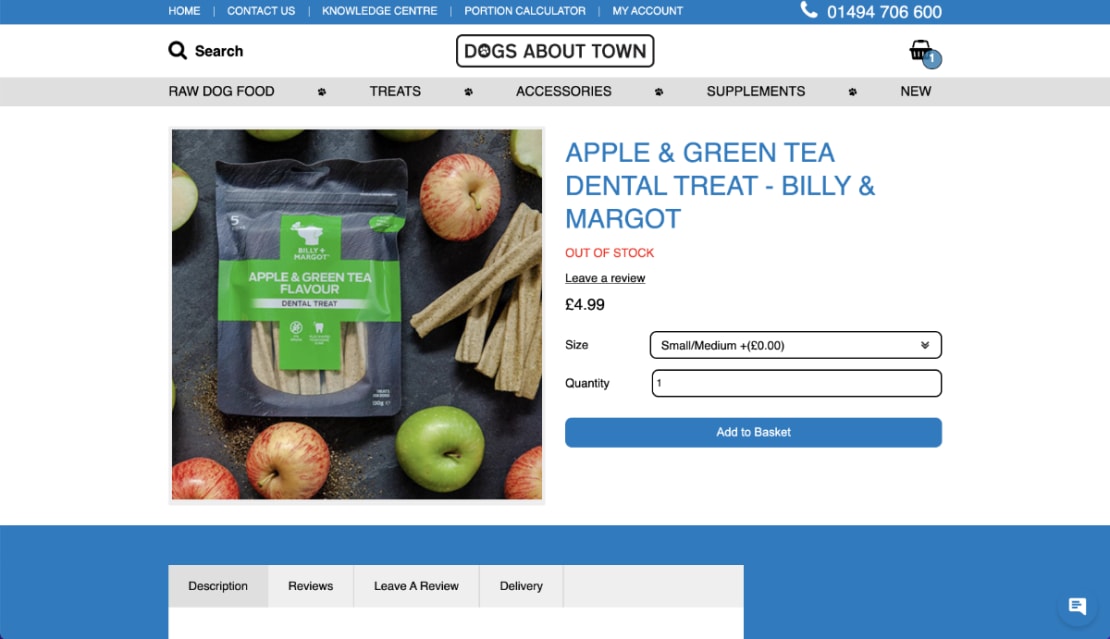 Dogs About Town Showcase eCommerce Products