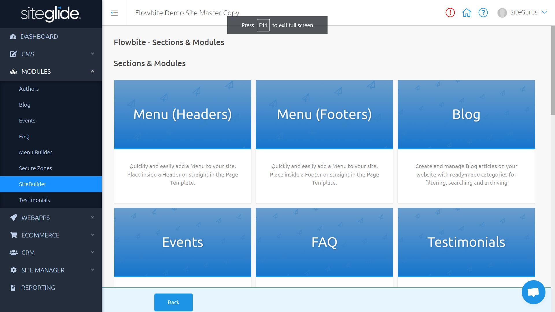 Dynamic Module Layouts