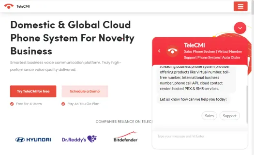 Domestic & Global Cloud Phone System For Novelty Busines