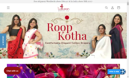 Latest Collection of Sarees in India at Luxrionworld