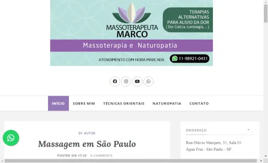 Massoterapeuta Marco