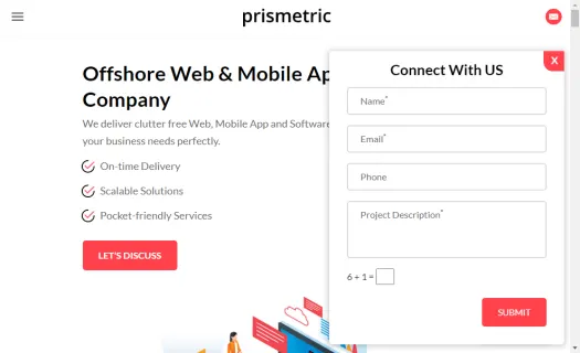 Prismetric Top Mobile and web development company 