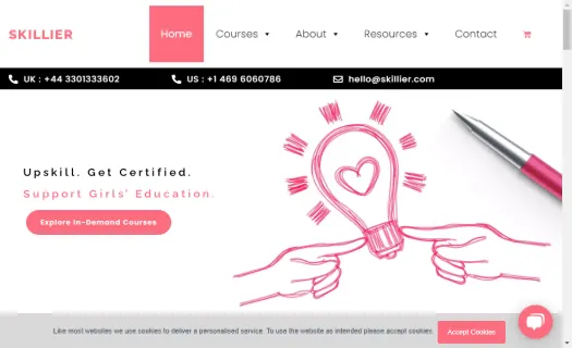 Skillier - Upskill. Get Certified. Support Girls’ Educat