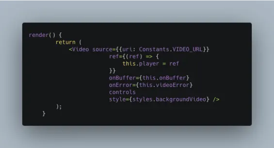 Consuming React Native Video