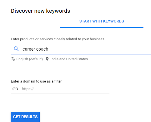 Discover new keywords