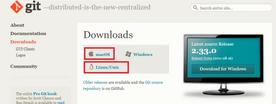 Download Git bash for Linux or Mac