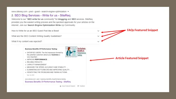 Google Featured Snippets Examples