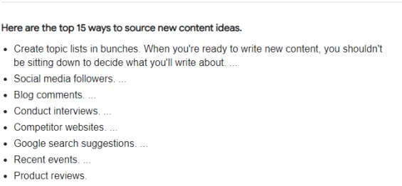 Assists in generating new content ideas