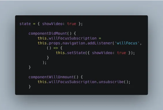 Fix React Native Video Issue by React Navigation