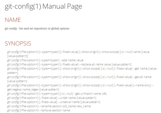 Git local configuration help