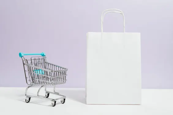 Push Cart and a White Paperbag Buyer's Journey
