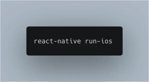 React Native Run iOS