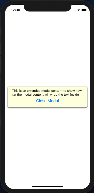 React Native Modal Full Screen