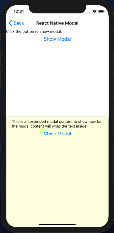 How To Close A React Native Modal With A Button Codep - vrogue.co