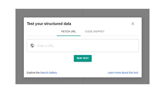 Google Structured Data Testing Tool