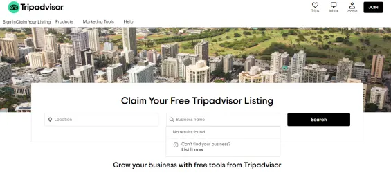 Trip advisor business