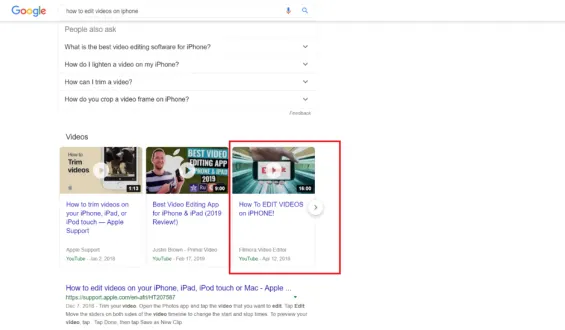 Video marketing will increasingly be included in search engines