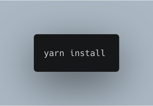 Yarn Install Command