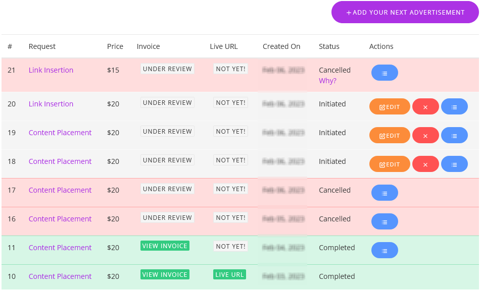 Request Tracking Platform
