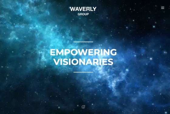 Screenshot of the Waverly Group website