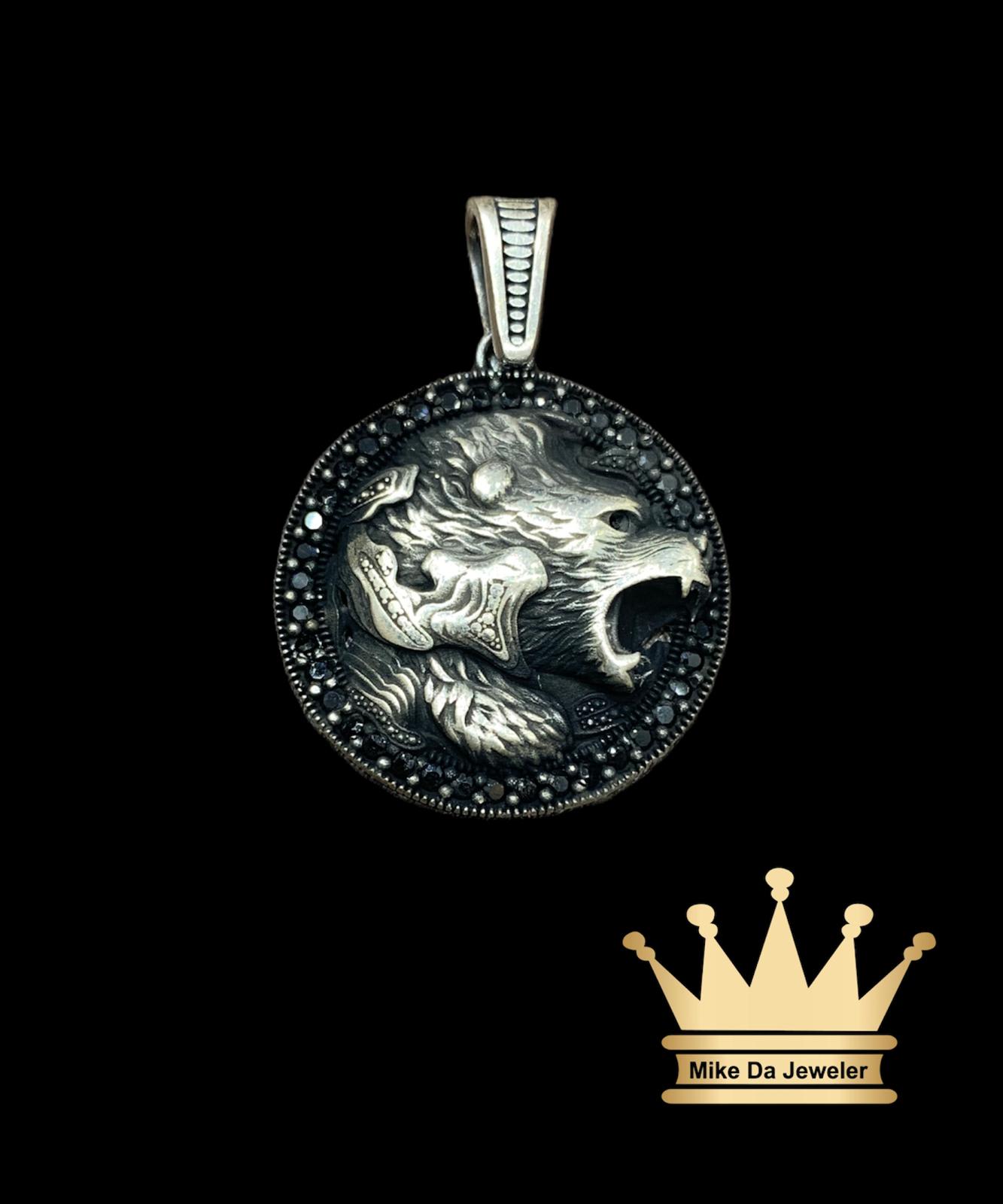925 Sterling Silver Handmade Bear Pendant