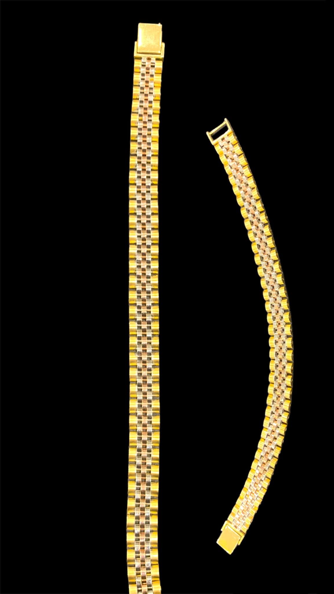 18k Tricolor Rolex Bracelet