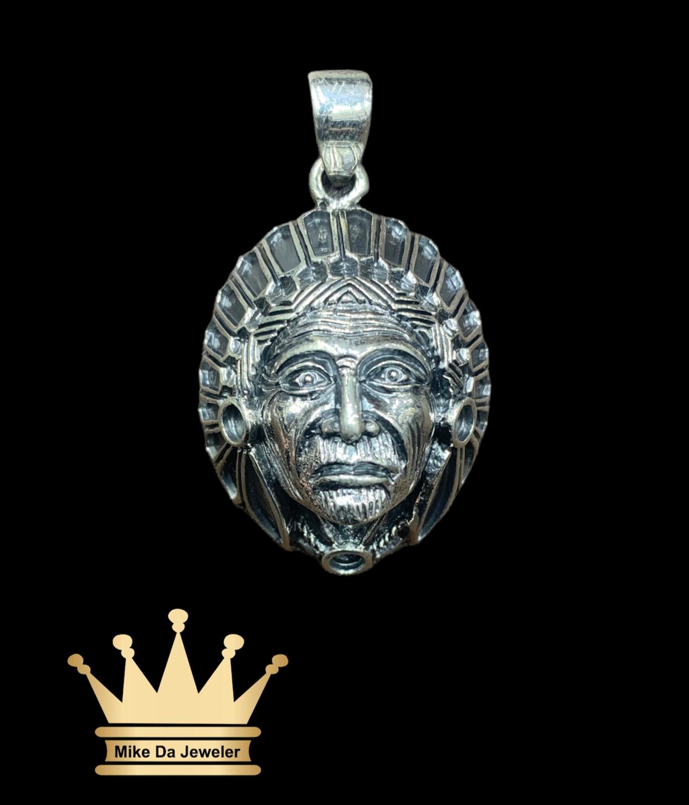 925 Sterling Silver Handmade Native American Pendant